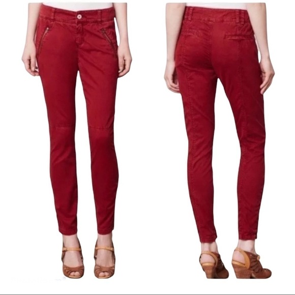 Anthropologie Pilcro Red Jeans - Picture 1 of 3